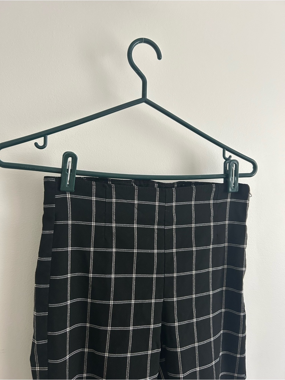 Black Windowpane Dress Pants